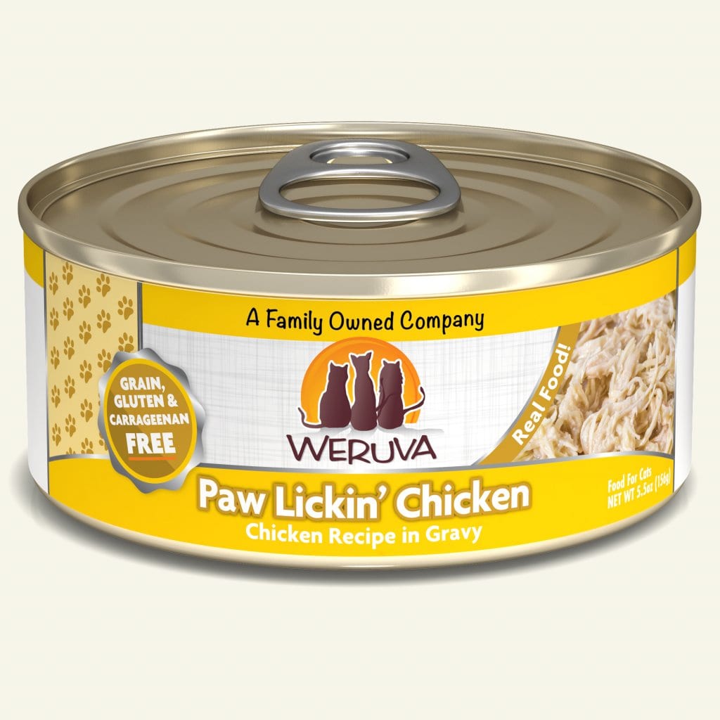 Weruva Paw Lickin' Chicken Grain & Gluten-Free Canned Cat Food, 5.5oz Pure Breast