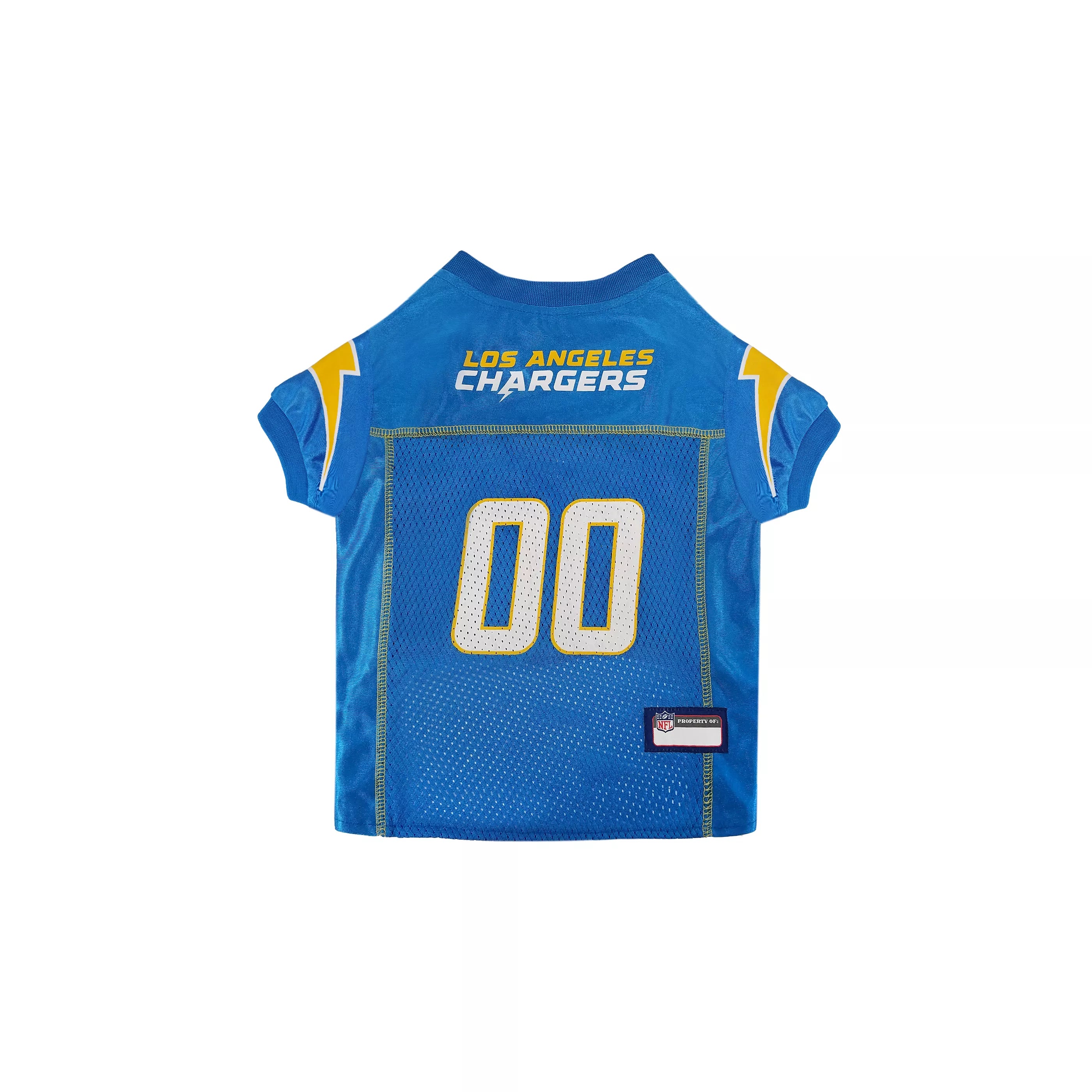 Pets First NFL Mesh Dog Jersey - Los Angeles Chargers Team Spirit Apparel