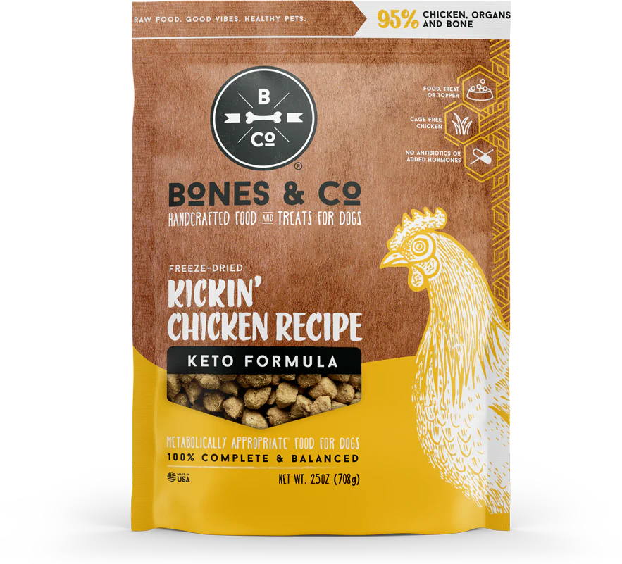 Premium Freeze-Dried Kickin' Chicken Bites: 12oz All-Natural Canine Nutrition for Dogs