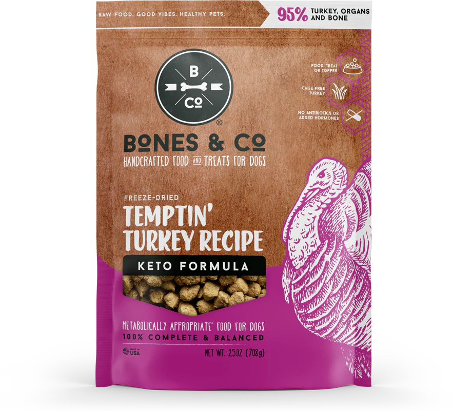 Premium Freeze-Dried Turkey Dog Food Bites 25oz – Complete Canine Nutrition