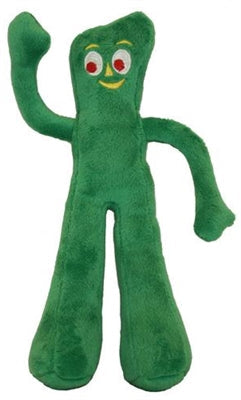 Multipet Gumby 9-inch Squeaky Plush Dog Toy for Fetch & Snuggles