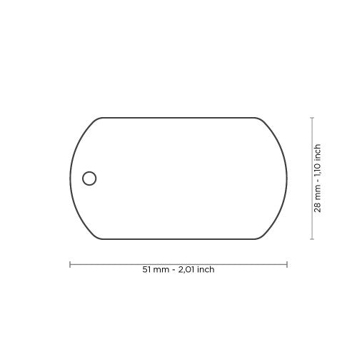 Premium Military Style Pet ID Tag for Dogs - Durable, Engravable, Extra Strong