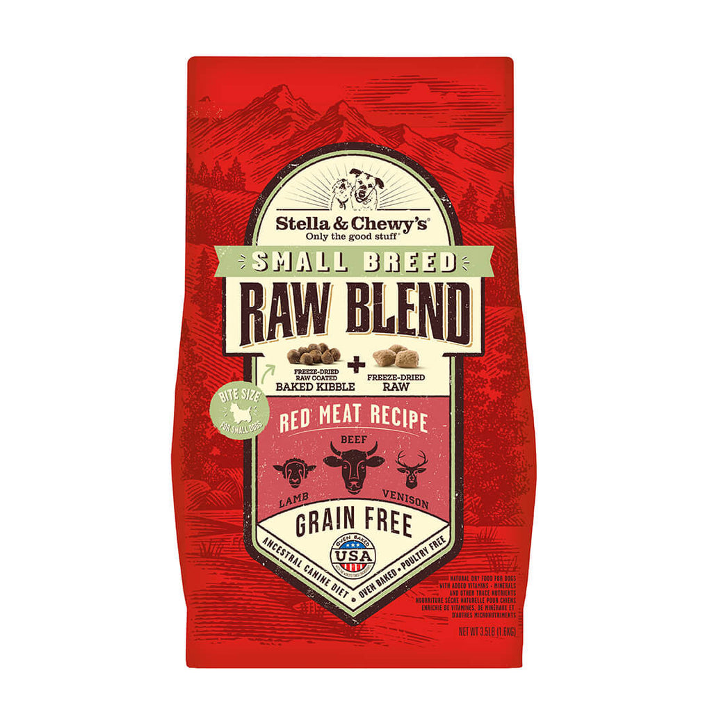 Stella & Chewy's Raw Blend Red Meat Small Breed Dog Food - Protein-Rich Grain-Free Kibble