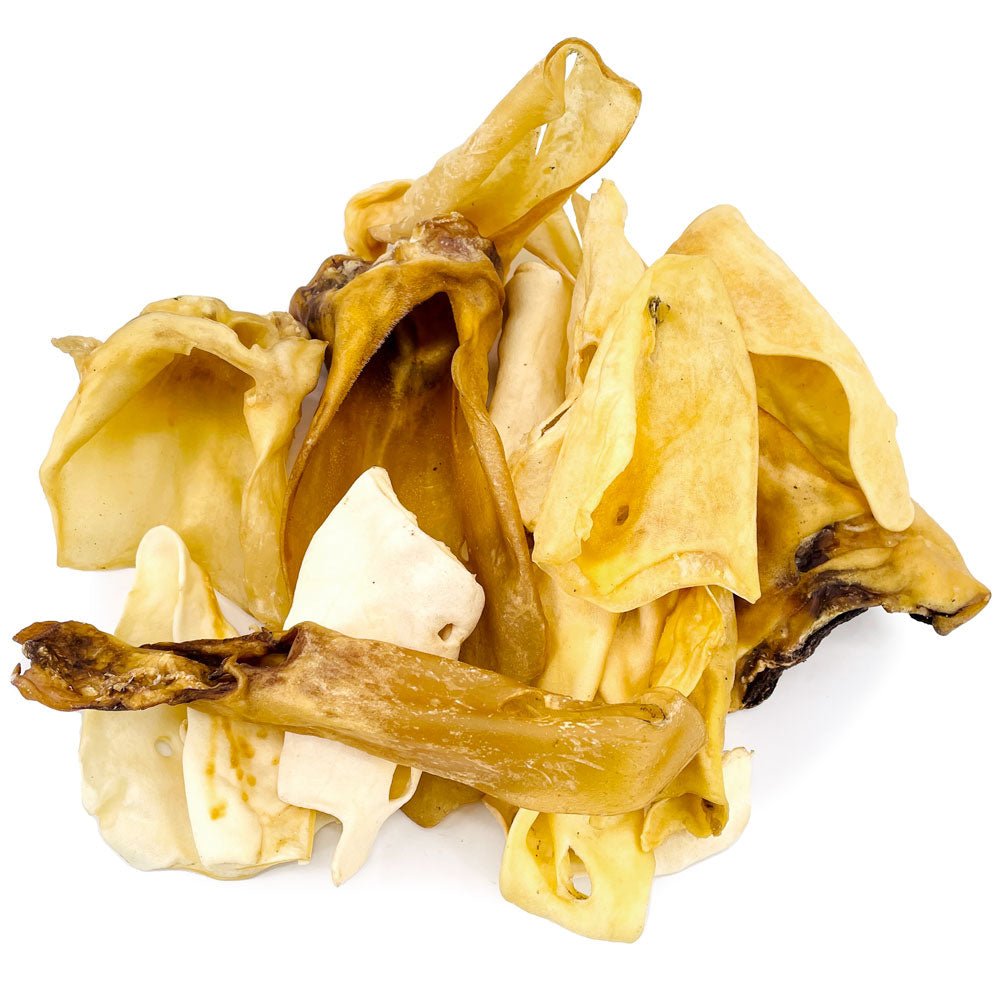 ValueBull Natural Crunchy Cow Ears: 100 Count Bulk Pack Dog Chews