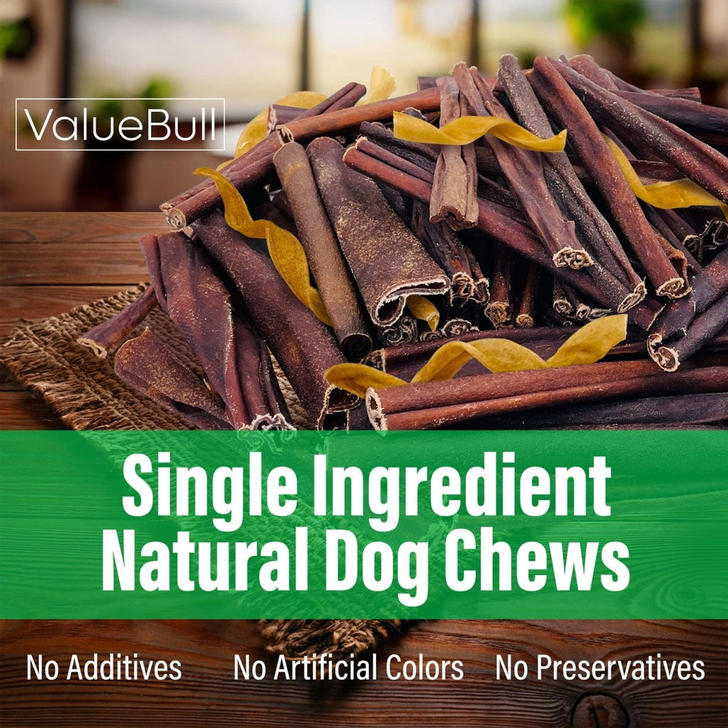 ValueBull Beef Collagen Sticks for Dogs: Natural Long-Lasting Chews, 10 lb Bulk