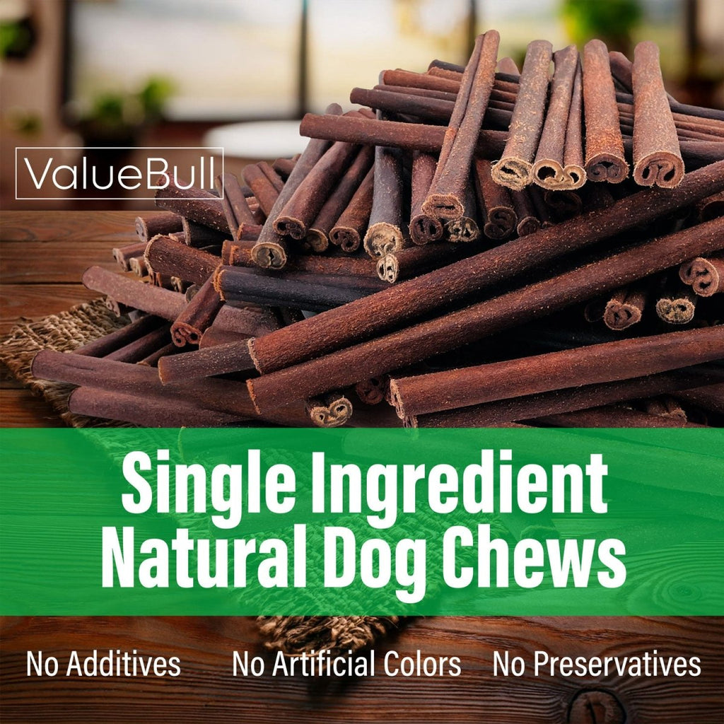 ValueBull 12-Inch Collagen Sticks: Natural, Long-Lasting Beef Dog Chews, 10 Count