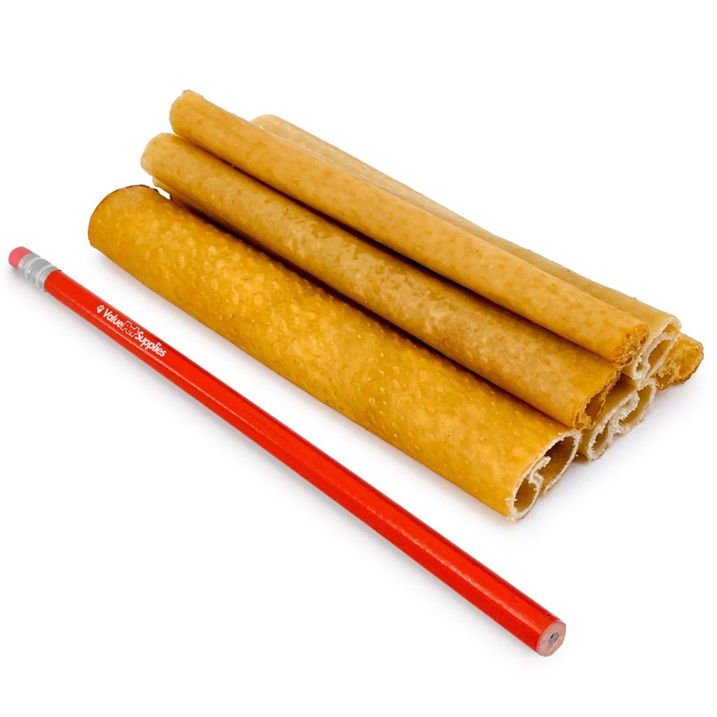 ValueBull USA 6-Inch Smoked Pig Skin Retriever Rolls - 100 Count Bulk Pack