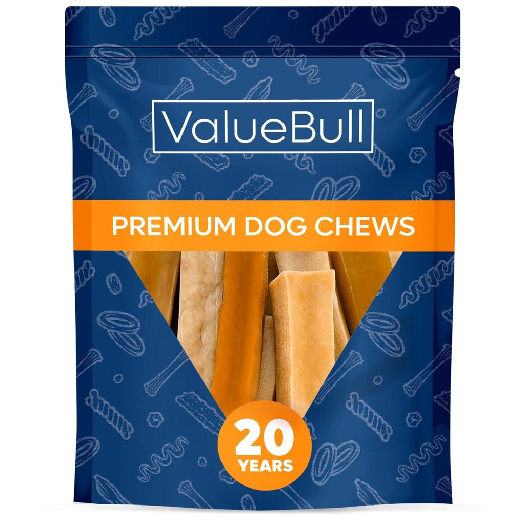 ValueBull Himalayan Yak Cheese Dog Chews - Medium, Long-Lasting, All-Natural, 10-Count