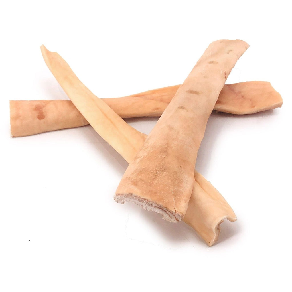 ValueBull Beef Cheek Slices: 9-10 Inch Long-Lasting Dog Chews, 120-Count Bulk